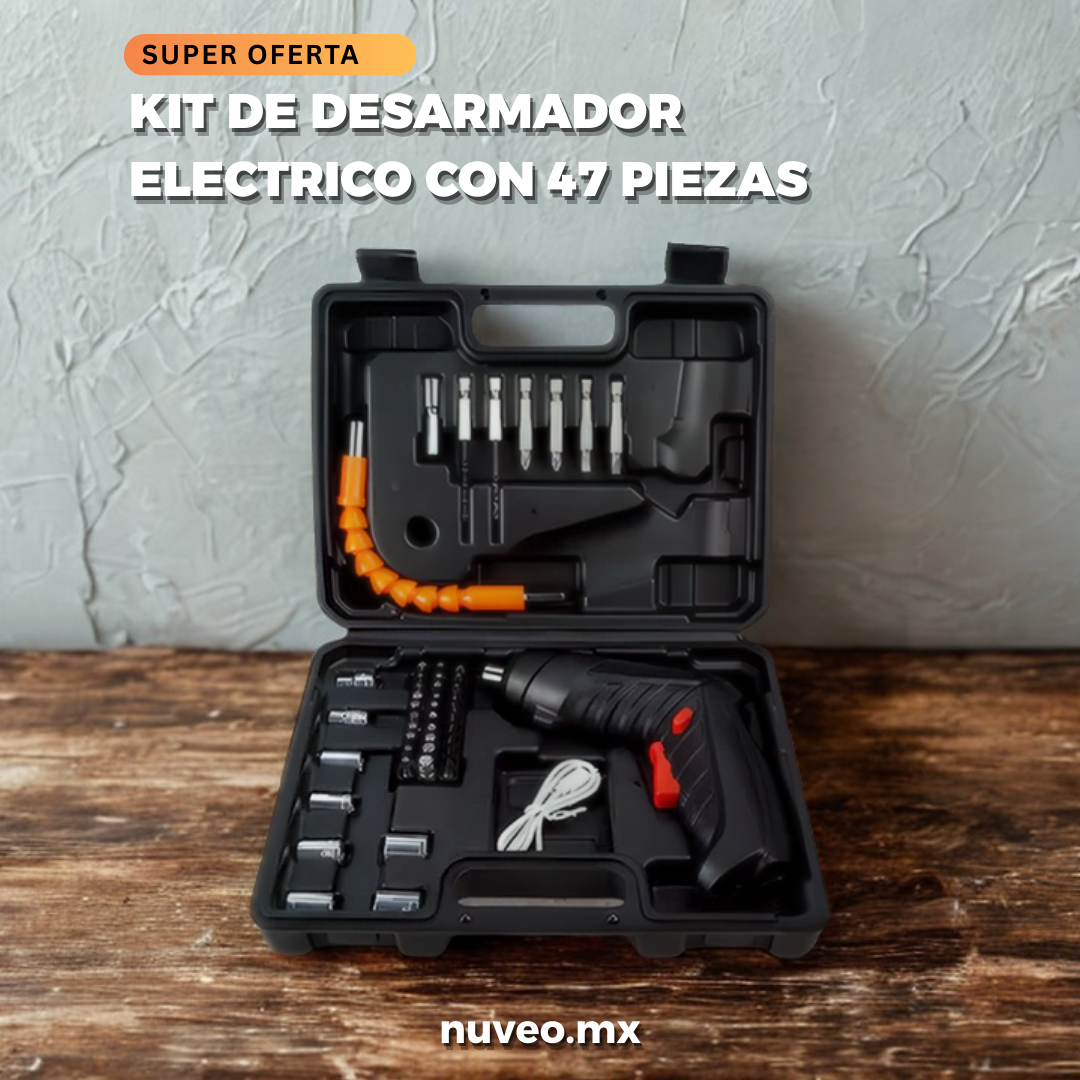 Kit Destornillador Automático 47 pzas