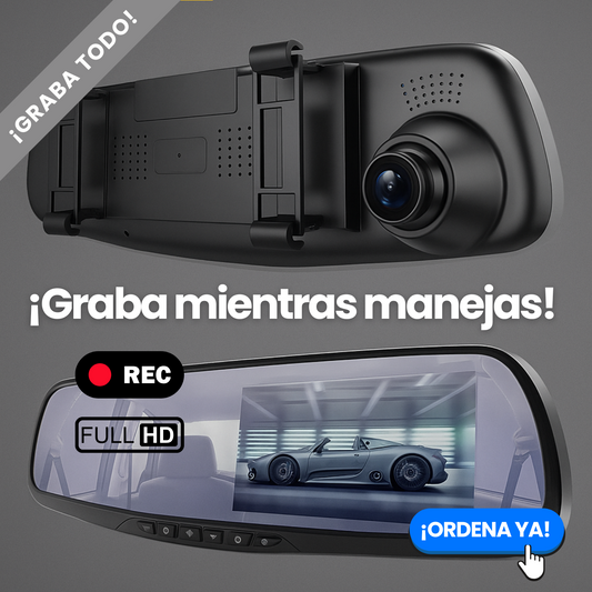 Espejo retrovisor con Cámara y Pantalla + Camara trasera, MAXIMA VISION